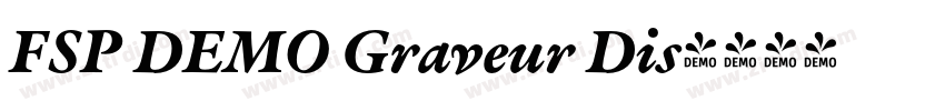 FSP DEMO Graveur Dis字体转换